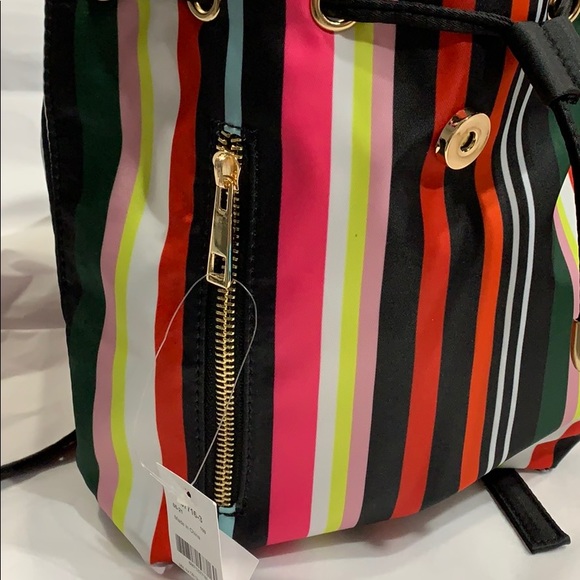 5/$30! MIX & MATCH! ICING Rainbow Striped Drawstring MINI BACKPACK!! - Picture 5 of 8